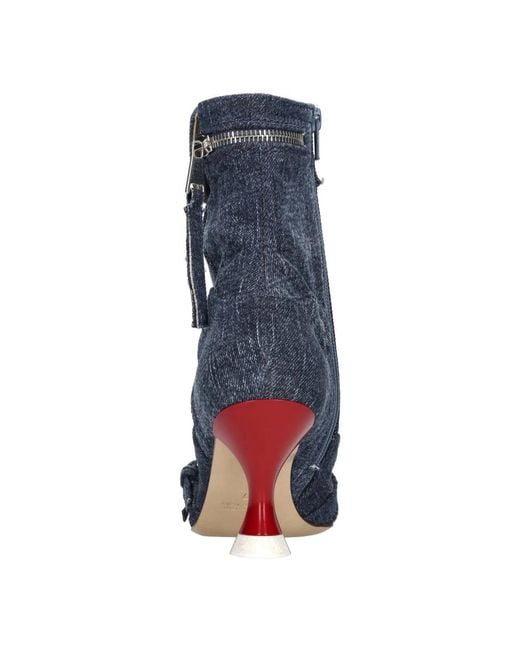 Strategia Blue Heeled Boots