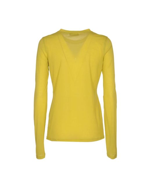 Knitwear > round-neck knitwear Roberto Collina en coloris Yellow