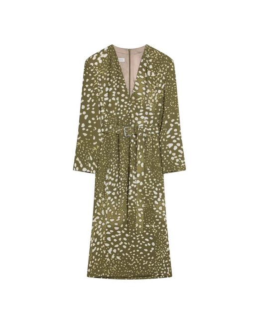 Dries Van Noten Midi Dresses in het Green