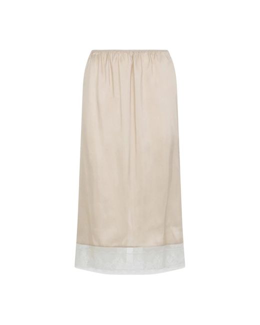Carven Natural Midi Skirts