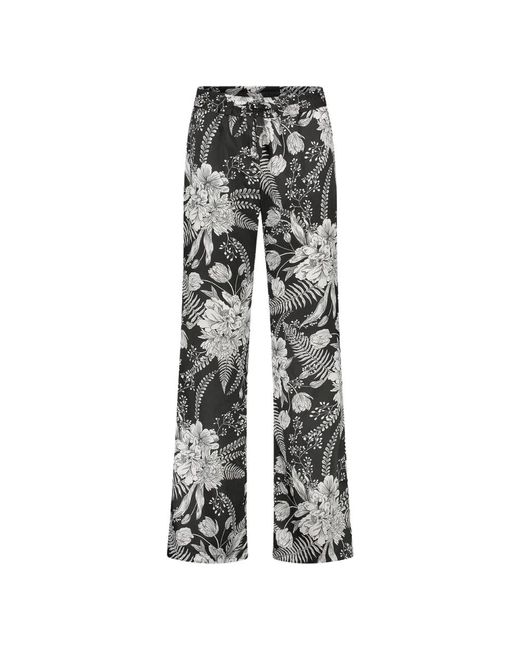 Pantalones anchos florales Jane Lushka de color Gray