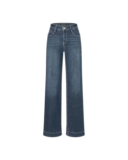 M·a·c Blue Wide Jeans