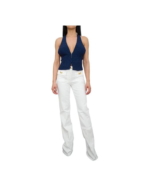 Elisabetta Franchi Blue Waistcoats