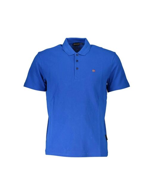 Napapijri Blue Polo Shirts for men