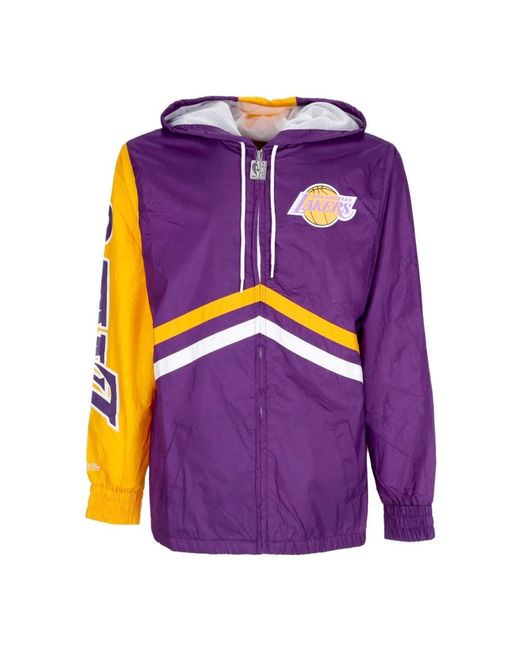 Mitchell & Ness Purple Light Jackets for men