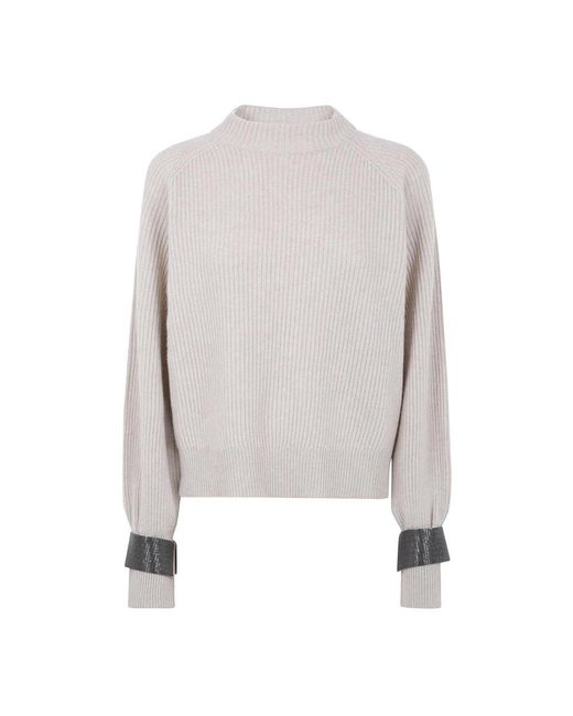 Brunello Cucinelli Gray Cashmere Knitwear