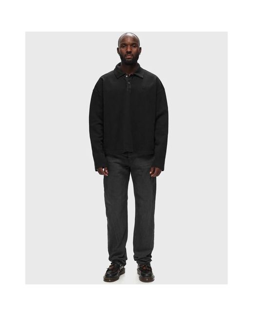 AMI Black Straight Jeans for men