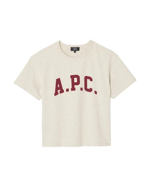 T-Shirts A.P.C. de color White