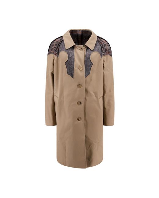 Maison Margiela Brown Single-Breasted Coats for men