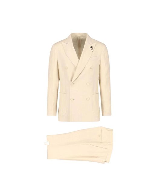 Double Breasted Suits Lardini de hombre de color Natural