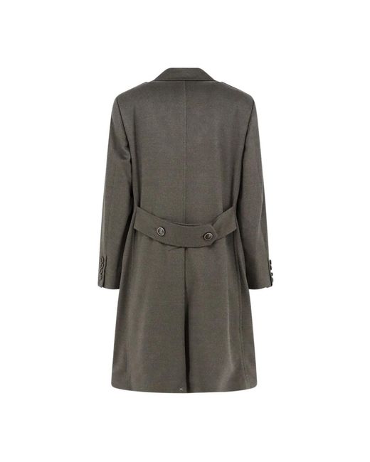 Brunello Cucinelli Brown Double-Breasted Coats for men