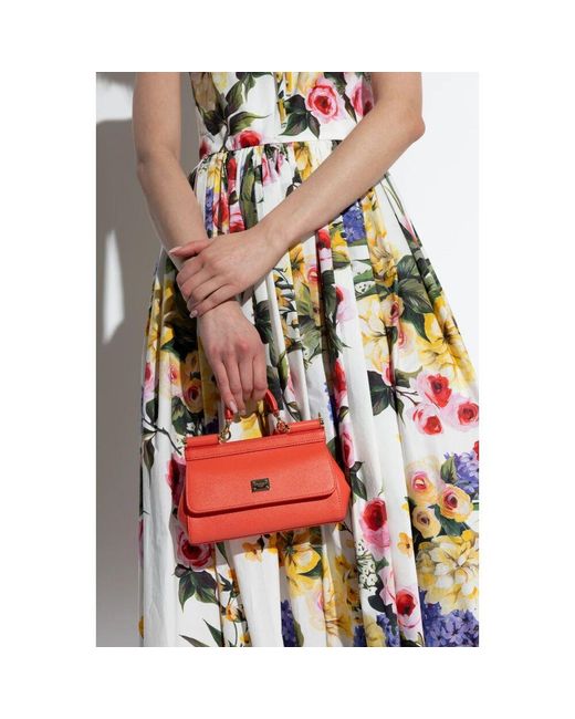 Dolce & Gabbana Red Sicily kleine schultertasche
