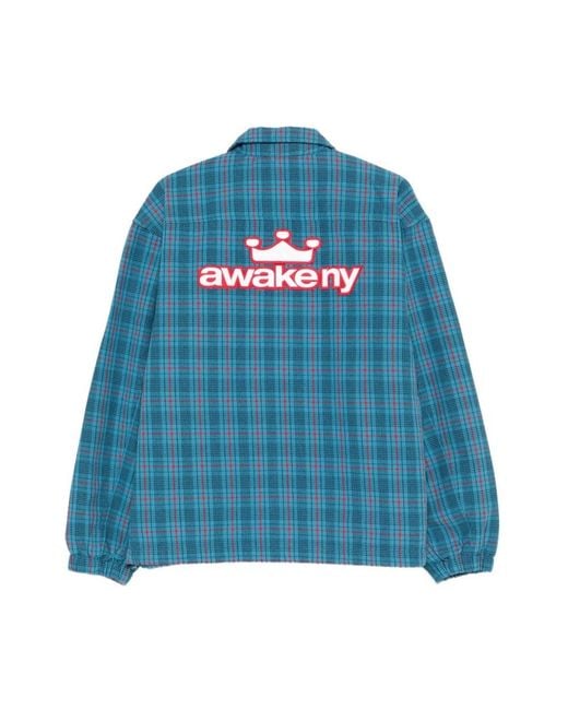 AWAKE NY Coaches Jacket in het Blue voor heren
