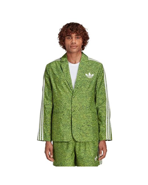 Adidas Grüner blazer mit grasdruck in Green für Herren