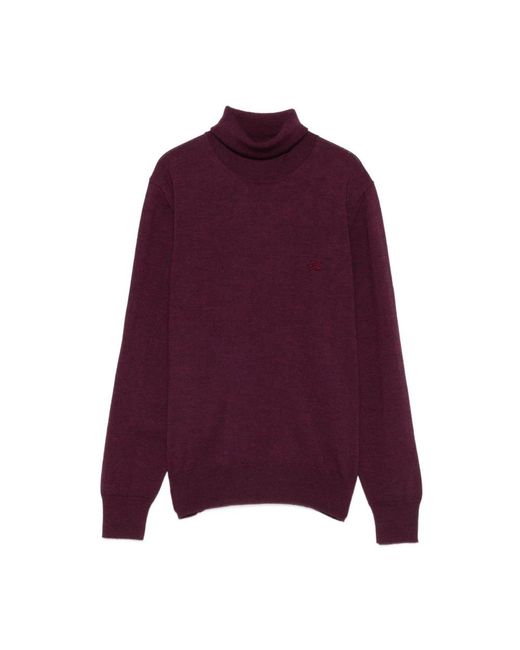 Etro Purple Turtlenecks