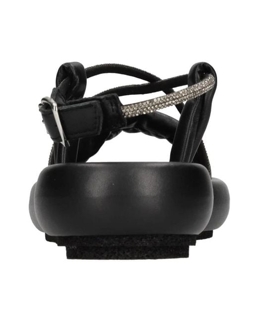 Patrizia Bonfanti Black Flat Sandals