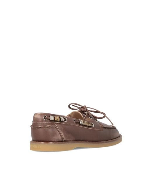 Pinko Brown Sailor Shoes