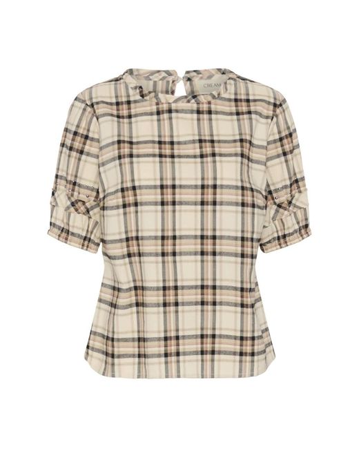 Cream Blouses in het Natural