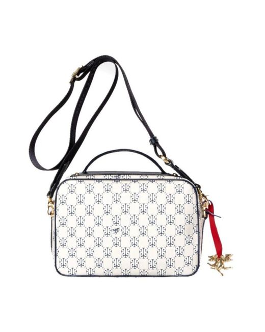 Guidi Metallic Monogramm schultertasche