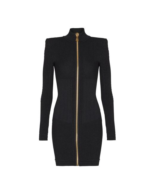 Balmain Knitted Dresses in het Black