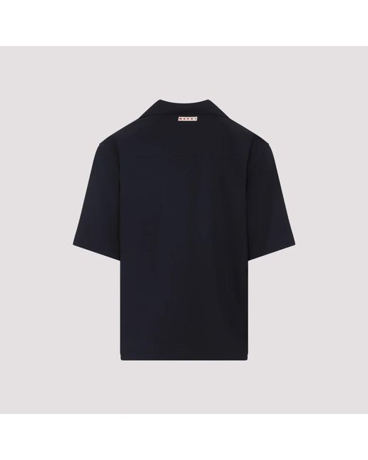 Marni Short Sleeve Shirts in het Black voor heren