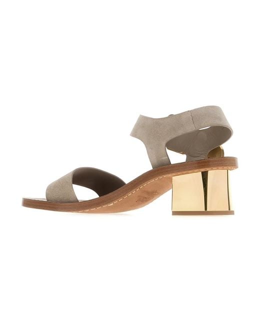 Chloé Metallic Stilvolle sandalen für den sommer
