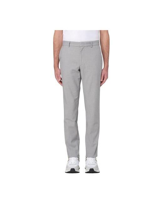 HUGO Gray Slim-Fit Trousers for men