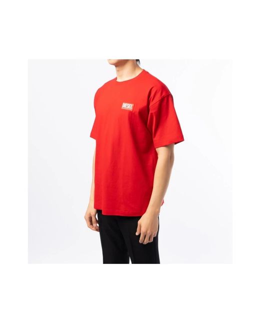 DIESEL Red T-Shirts for men