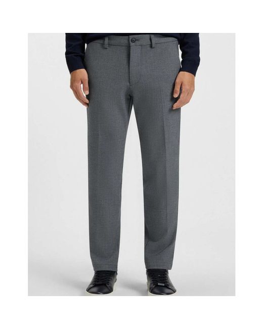 HUGO Broeken ,Blauw ,Leer Pantalon Van Technische Stof in het Gray voor heren