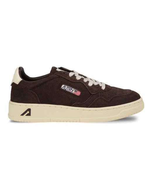 Autry Wildleder Sneakers Mit Front-Mikrolöchern in Brown für Herren