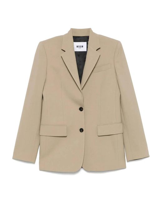 MSGM Blazers in het Natural