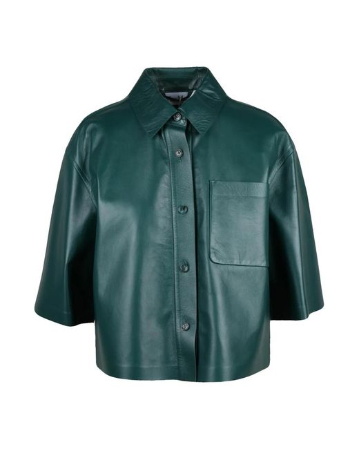 Max Mara Arcella Cropped Jacket in het Green