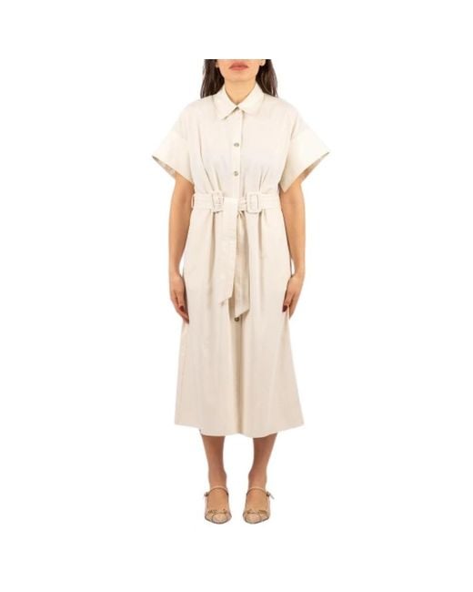 Pinko Natural Shirt Dresses