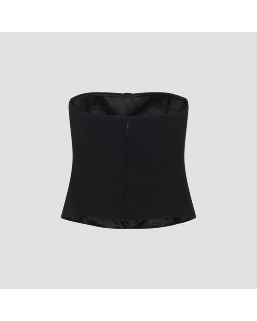 Giorgio Armani Black Sleeveless Tops
