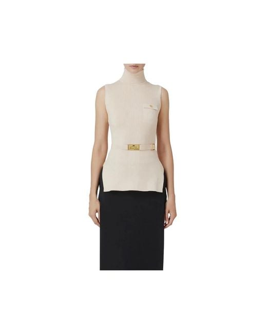 Elisabetta Franchi White Turtlenecks