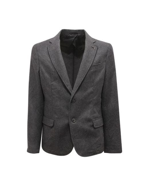 Trussardi Jassen ,Grijs ,Wol Giacca Jeans Wool Blend Jacket in het Gray voor heren