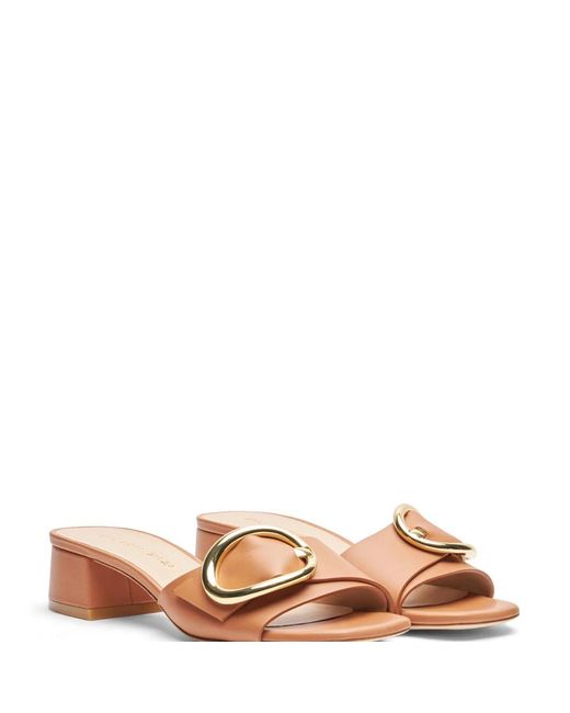 Sliders Stuart Weitzman en coloris Brown