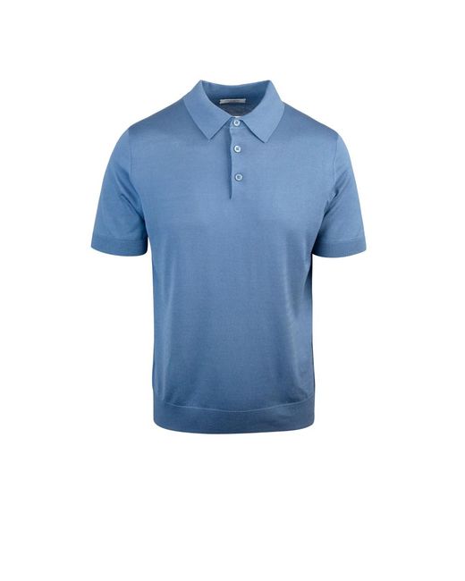 Paolo Pecora Italienischer stil t-shirts und polos in Blue für Herren