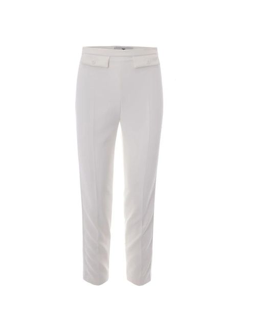Elisabetta Franchi Gray Slim-Fit Trousers