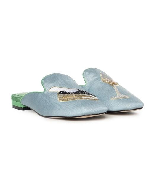 Kurt Geiger Green Mules