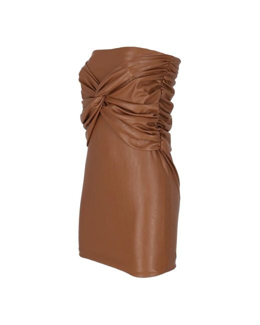 Elisabetta Franchi Brown Party Dresses