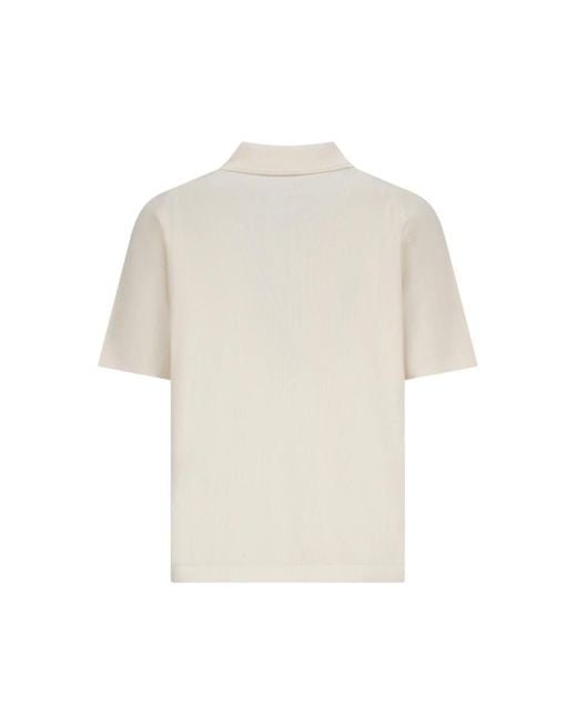 Stone Island White Polo Shirts for men
