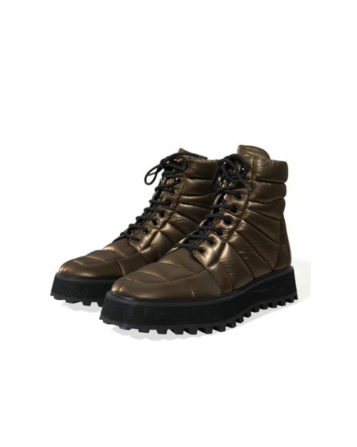 Shoes > boots > lace-up boots Dolce & Gabbana pour homme en coloris Brown