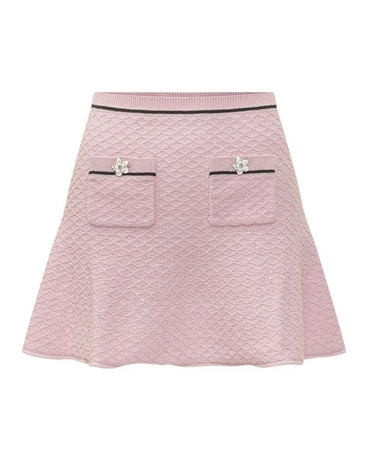 Self-Portrait Pink Short Skirts