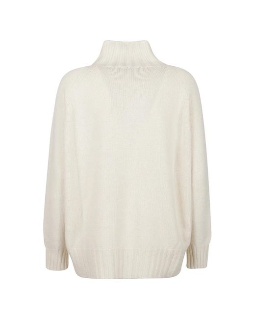 Aragona Over Raglan Trui in het White