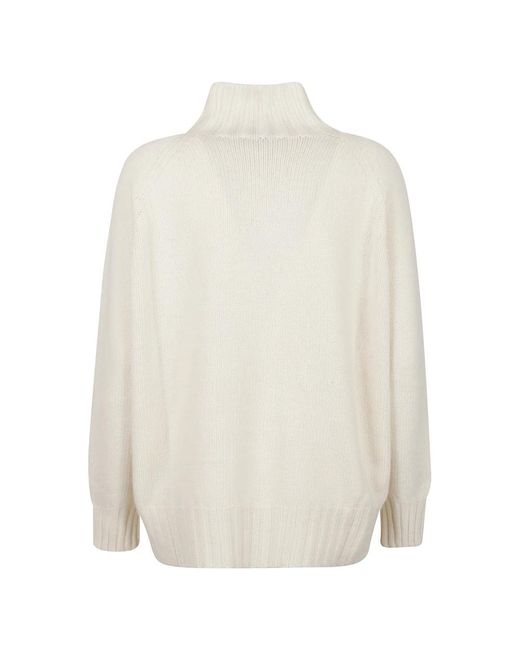 Aragona Over Raglan Trui in het White