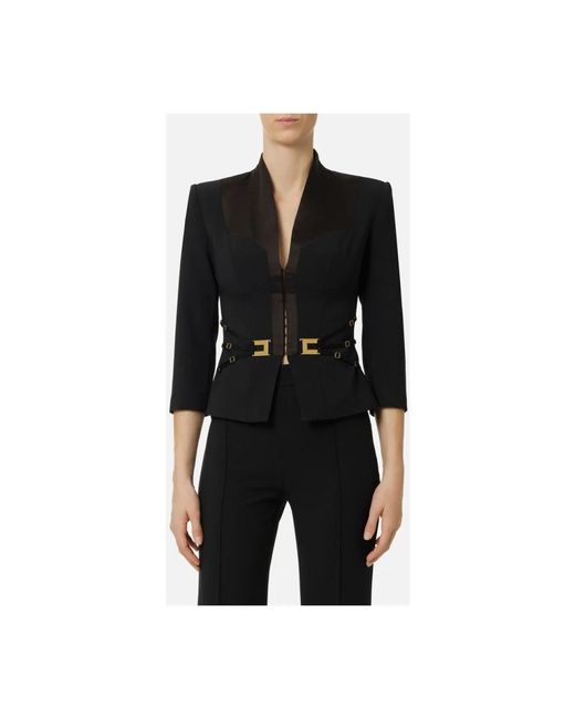 Elisabetta Franchi Black Blazers