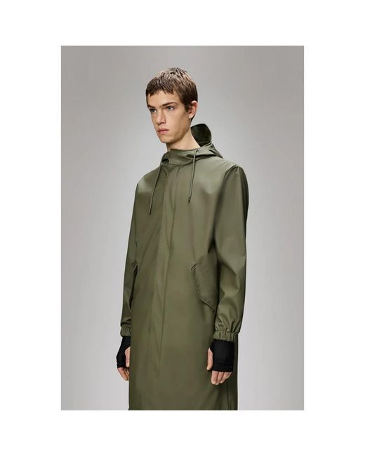 Rains Green Rain Jackets for men