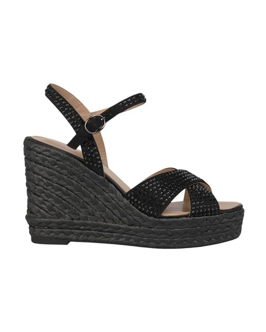 Wedges Alma En Pena. de color Black
