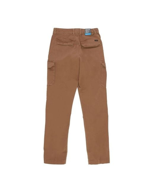 Columbia Brown Straight Trousers for men